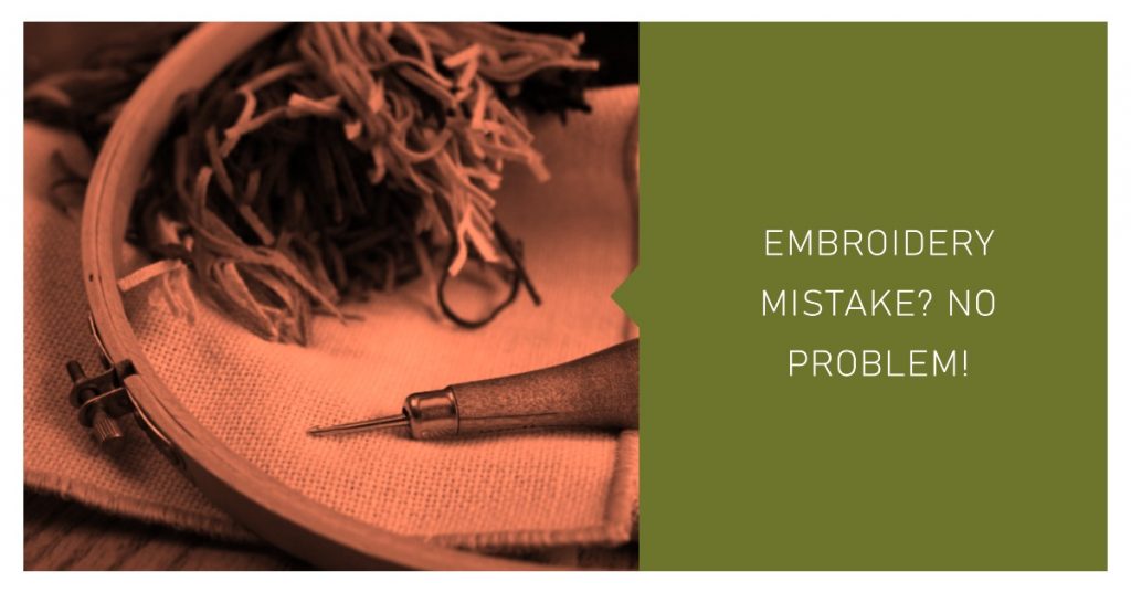 How To Fix Embroidery Mistakes Effortlessly