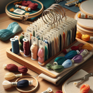 how to store embroidery floss
